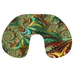 Fractal Artwork Pattern Digital Travel Neck Pillows