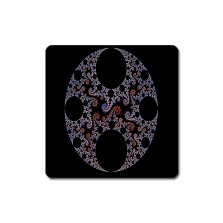 Fractal Complexity Geometric Square Magnet