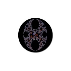 Fractal Complexity Geometric Golf Ball Marker (4 Pack)