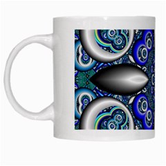 Fractal Cathedral Pattern Mosaic White Mugs by Nexatart