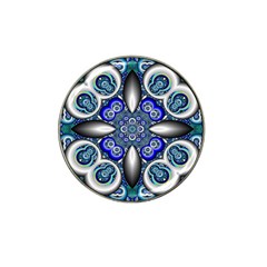 Fractal Cathedral Pattern Mosaic Hat Clip Ball Marker (10 Pack)