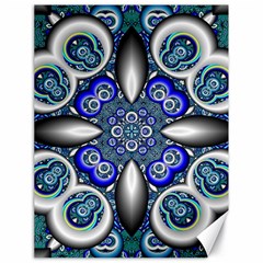 Fractal Cathedral Pattern Mosaic Canvas 18  X 24   by Nexatart