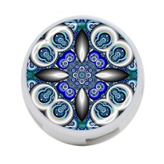 Fractal Cathedral Pattern Mosaic 4-port Usb Hub (one Side) by Nexatart