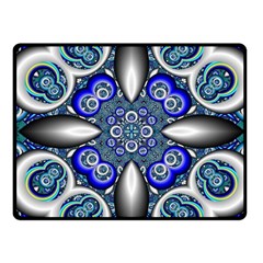 Fractal Cathedral Pattern Mosaic Fleece Blanket (small)