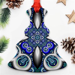 Fractal Cathedral Pattern Mosaic Ornament (christmas Tree)  by Nexatart