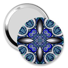 Fractal Cathedral Pattern Mosaic 3  Handbag Mirrors by Nexatart