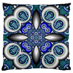 Fractal Cathedral Pattern Mosaic Standard Flano Cushion Case (one Side) by Nexatart