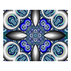 Fractal Cathedral Pattern Mosaic Double Sided Flano Blanket (large)  by Nexatart