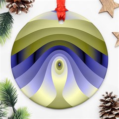 Fractal Eye Fantasy Digital Ornament (round) by Nexatart