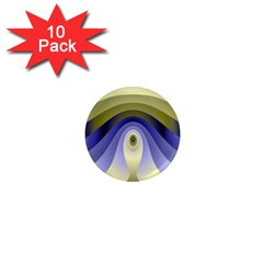 Fractal Eye Fantasy Digital 1  Mini Magnet (10 Pack) 