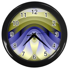 Fractal Eye Fantasy Digital Wall Clocks (black) by Nexatart