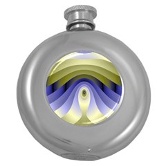 Fractal Eye Fantasy Digital Round Hip Flask (5 Oz)