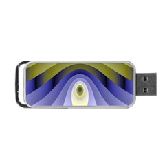 Fractal Eye Fantasy Digital Portable Usb Flash (two Sides) by Nexatart