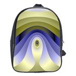 Fractal Eye Fantasy Digital School Bags (XL)  Front