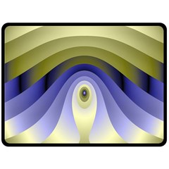 Fractal Eye Fantasy Digital Double Sided Fleece Blanket (large)  by Nexatart