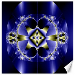 Fractal Fantasy Blue Beauty Canvas 12  X 12  