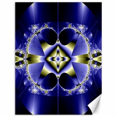 Fractal Fantasy Blue Beauty Canvas 12  X 16  