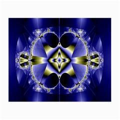 Fractal Fantasy Blue Beauty Small Glasses Cloth (2-side)