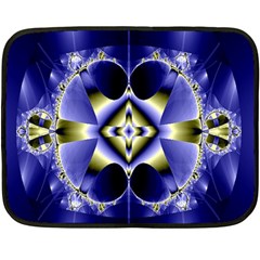 Fractal Fantasy Blue Beauty Double Sided Fleece Blanket (mini) 