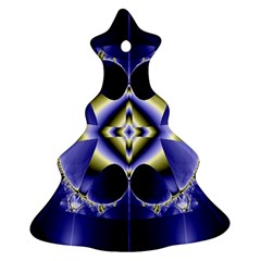 Fractal Fantasy Blue Beauty Christmas Tree Ornament (two Sides) by Nexatart