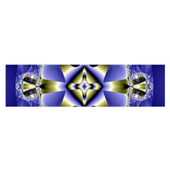 Fractal Fantasy Blue Beauty Satin Scarf (oblong)