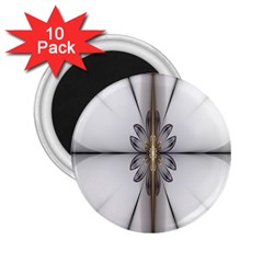 Fractal Fleur Elegance Flower 2.25  Magnets (10 pack) 