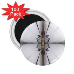 Fractal Fleur Elegance Flower 2.25  Magnets (100 pack) 