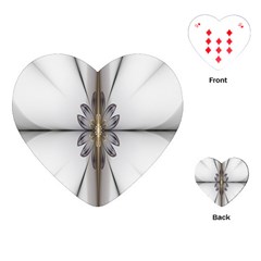 Fractal Fleur Elegance Flower Playing Cards (Heart) 