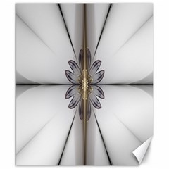 Fractal Fleur Elegance Flower Canvas 8  x 10 