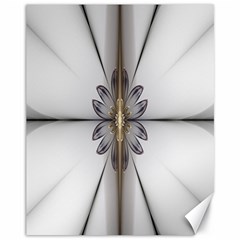 Fractal Fleur Elegance Flower Canvas 11  x 14  