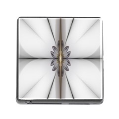 Fractal Fleur Elegance Flower Memory Card Reader (Square)