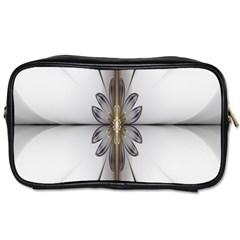 Fractal Fleur Elegance Flower Toiletries Bags