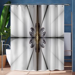 Fractal Fleur Elegance Flower Shower Curtain 60  x 72  (Medium) 