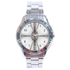 Fractal Fleur Elegance Flower Stainless Steel Analogue Watch