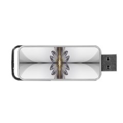 Fractal Fleur Elegance Flower Portable USB Flash (One Side)