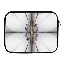 Fractal Fleur Elegance Flower Apple iPad 2/3/4 Zipper Cases