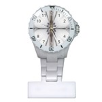 Fractal Fleur Elegance Flower Plastic Nurses Watch Front