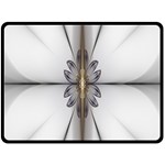 Fractal Fleur Elegance Flower Double Sided Fleece Blanket (Large)  80 x60  Blanket Front