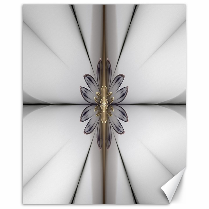 Fractal Fleur Elegance Flower Canvas 16  x 20  