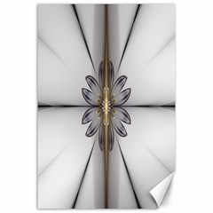 Fractal Fleur Elegance Flower Canvas 24  X 36  by Nexatart