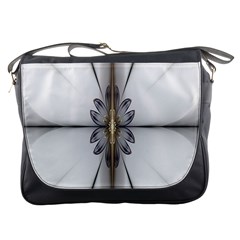 Fractal Fleur Elegance Flower Messenger Bags by Nexatart