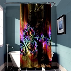 Fractal Colorful Background Shower Curtain 36  X 72  (stall) 