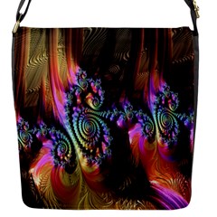 Fractal Colorful Background Flap Messenger Bag (s)