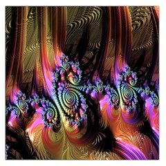 Fractal Colorful Background Large Satin Scarf (square) by Nexatart