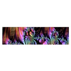 Fractal Colorful Background Satin Scarf (oblong)