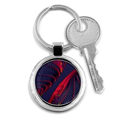 Fractal Art Digital Art Key Chains (round) 