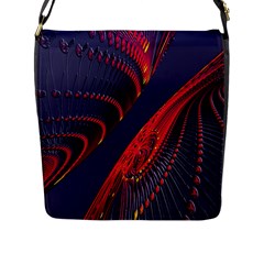 Fractal Art Digital Art Flap Messenger Bag (l)  by Nexatart