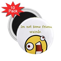 Weirdo 2 25  Magnets (10 Pack)  by athenastemple