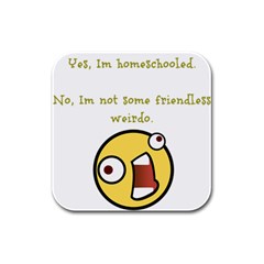 Weirdo Rubber Square Coaster (4 Pack)  by athenastemple