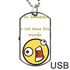 Weirdo Dog Tag Usb Flash (two Sides) by athenastemple